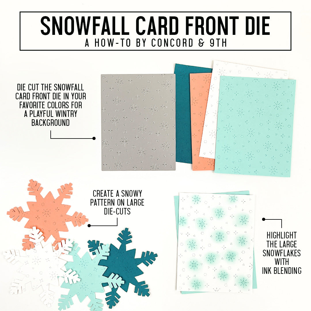 Snowfall Card Front Die