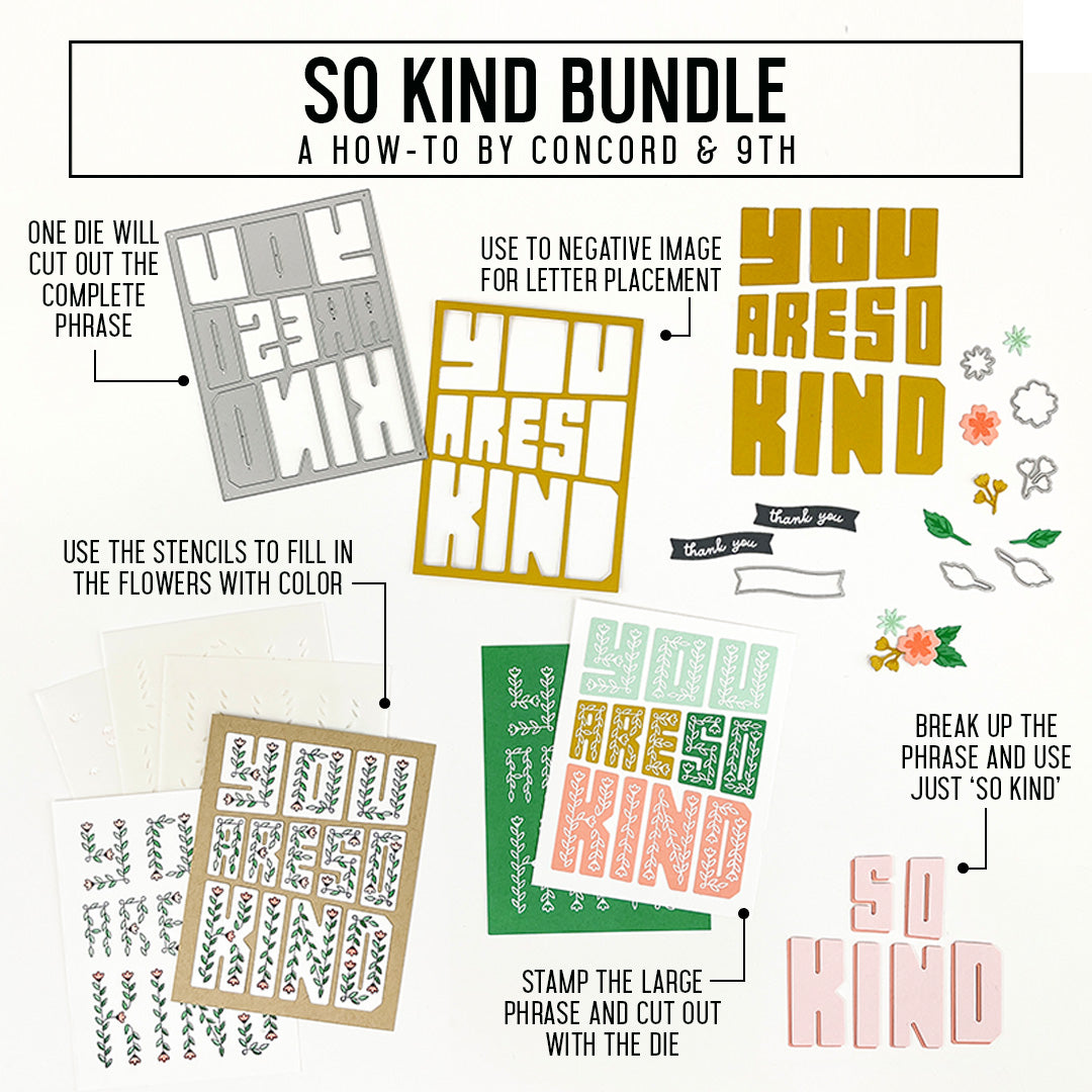 LAST CHANCE: So Kind Stencil Pack