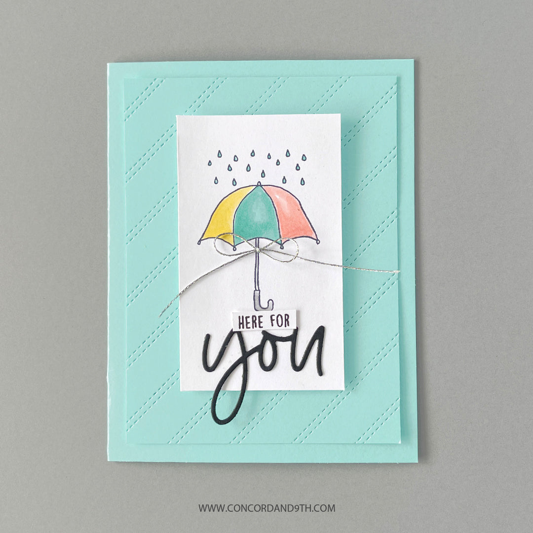 Stitched Stripe Card Front Die