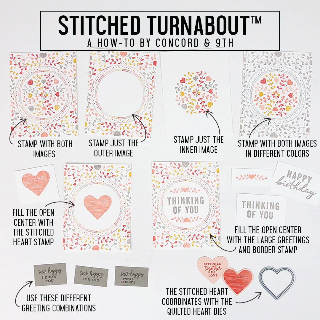 Stitched Turnabout™ Stamp Set