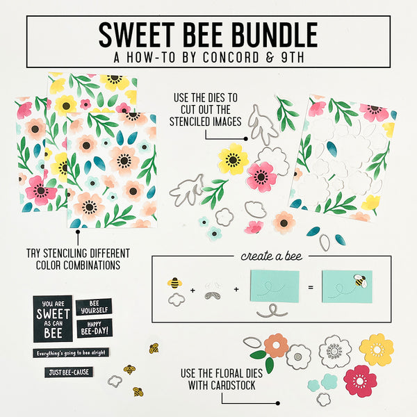Sweet Bee Stamp Set - Concord & 9th