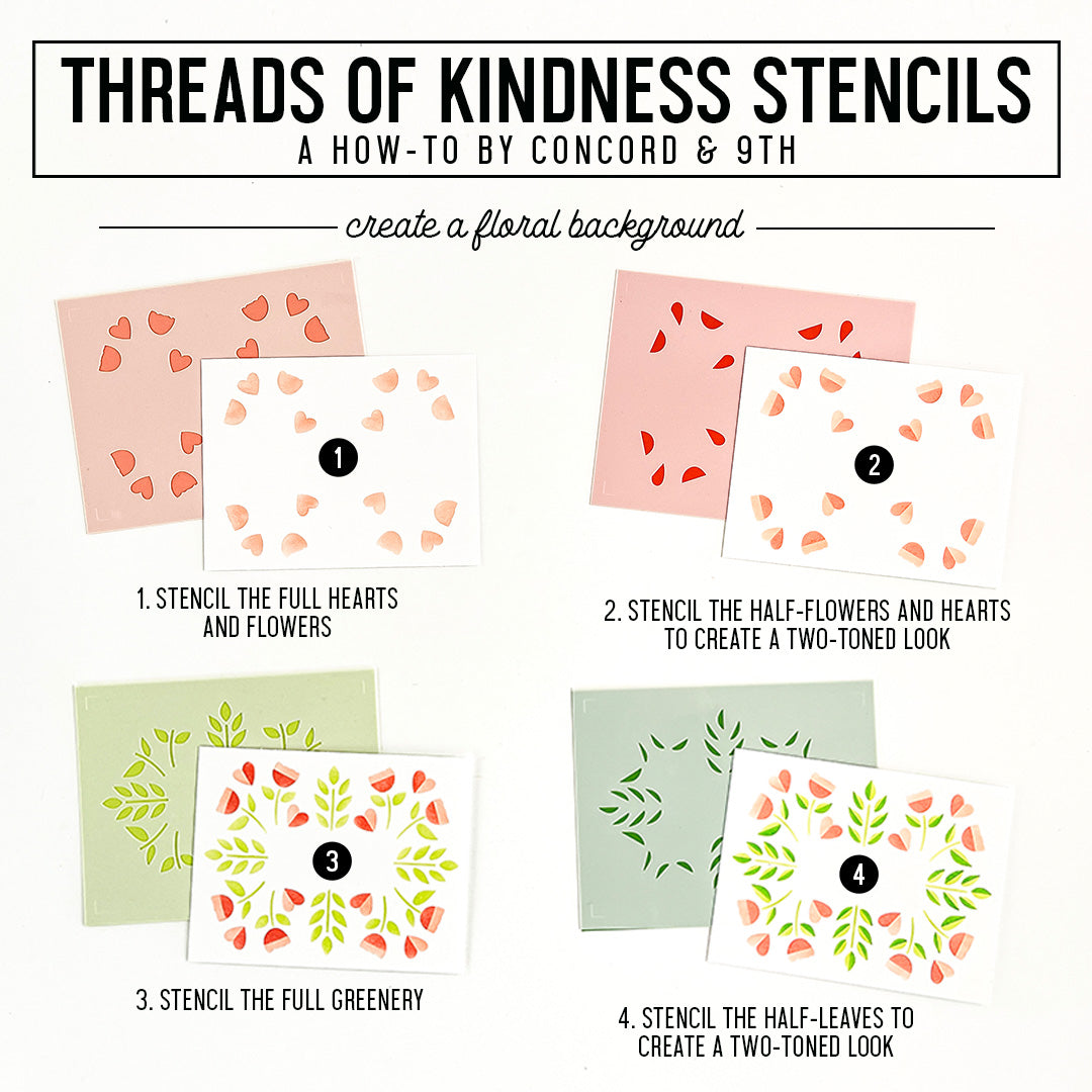 Threads of Kindness Stencil Pack
