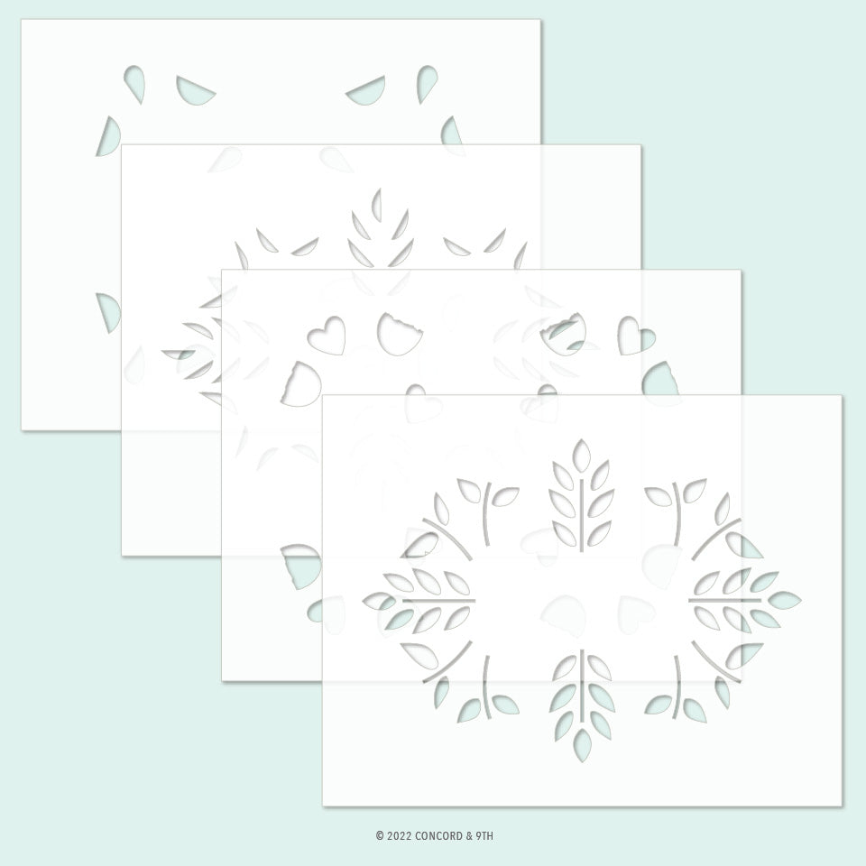 Threads of Kindness Stencil Pack