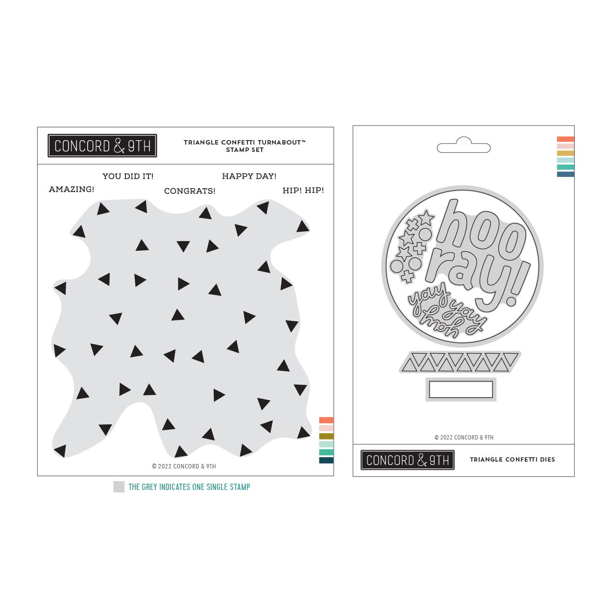 Paquete de confeti triangular