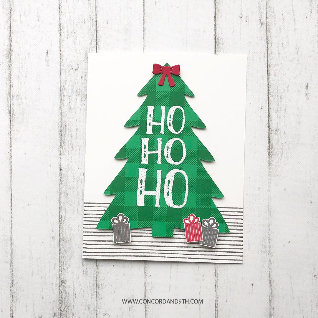 Juego de sellos con fondo de cuadros