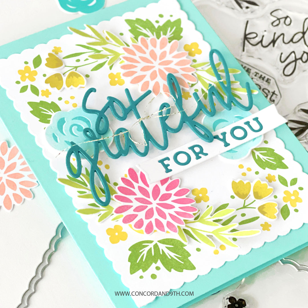 Triple-Step Floral Frame Dies