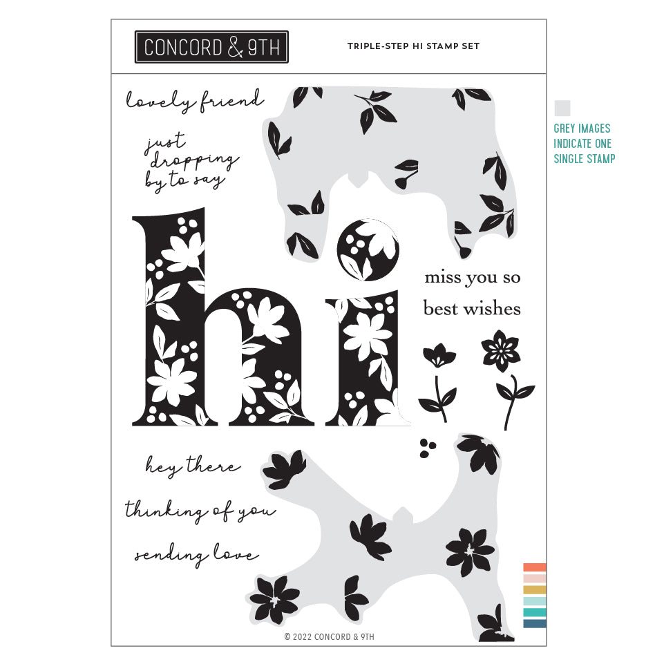 Triple-Step Hi Stamp Set