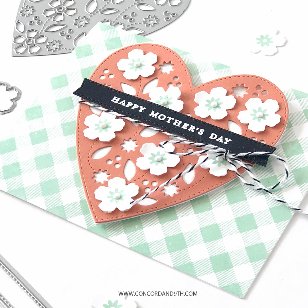 Triple-Step Blooming Heart Stamp Set