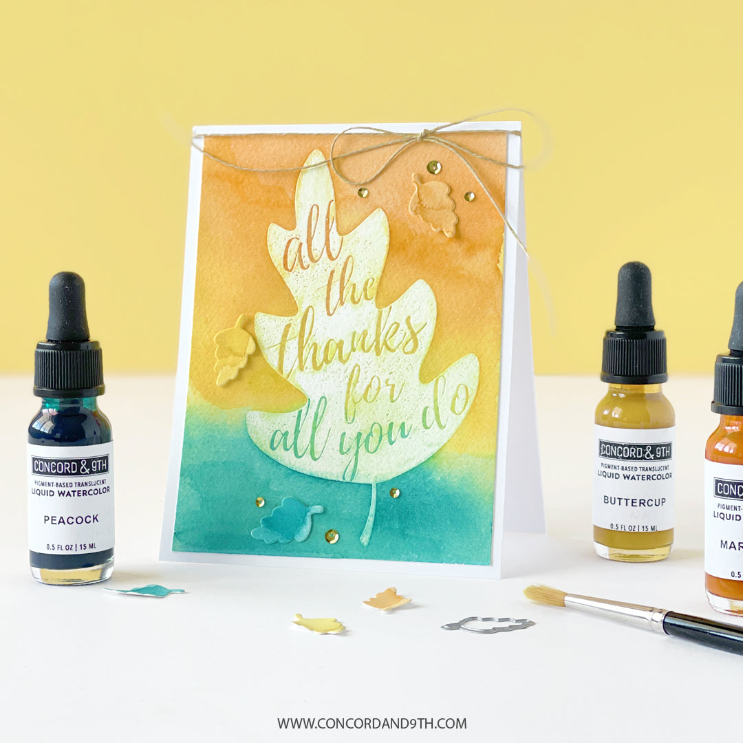 Triple-Step Autumn Leaf Stamp Set