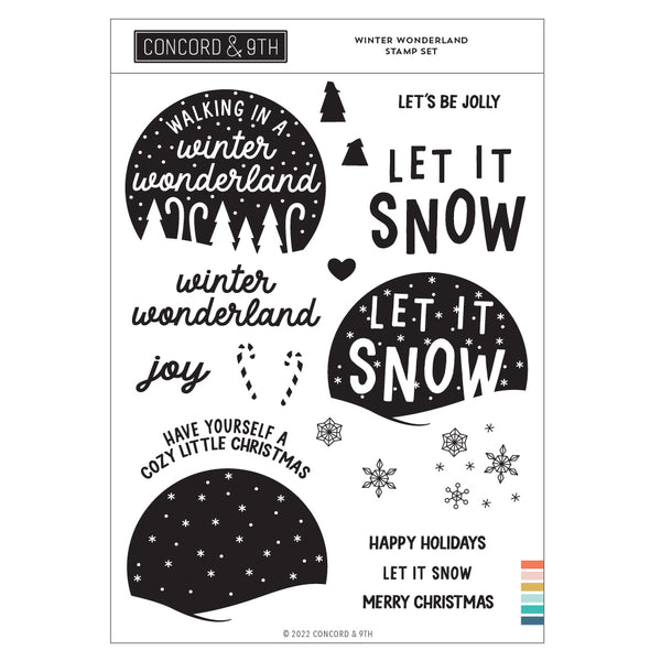 Concord & 9th - Clear Stamp - Snow Flurry