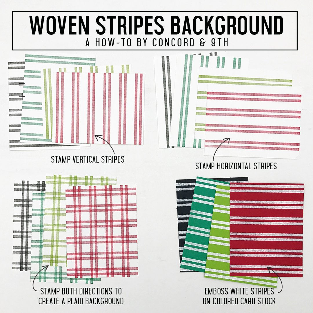Woven Stripes Background Stamp