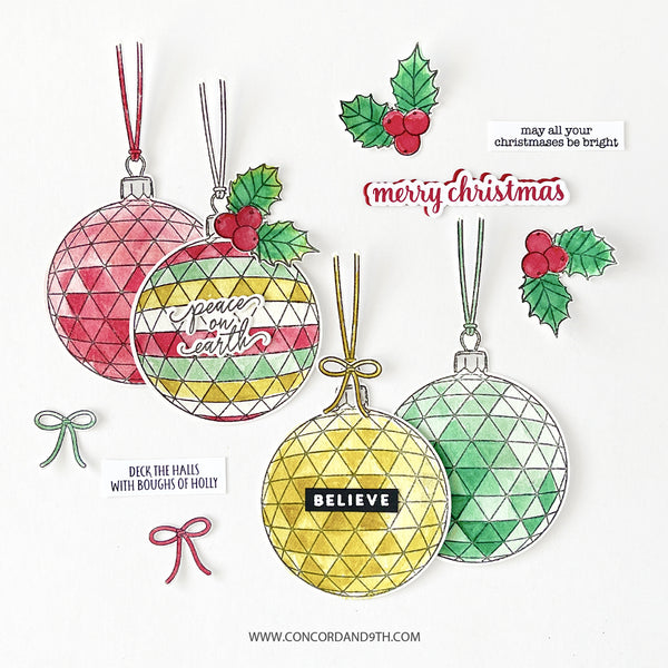 Ornament Stamp & Stitch Bundle - Concord & 9th