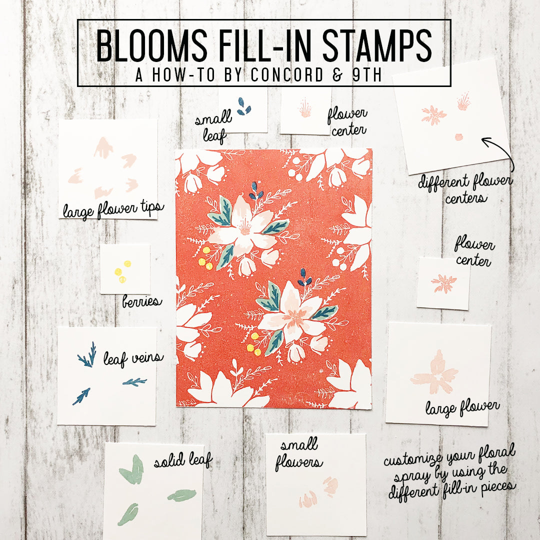 LAST CHANCE: Blooms Fill-In Stamp Set