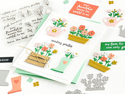 FEATURE FRIDAY: FRIENDSHIP GARDEN | STITCHED VINES CARD FRONT