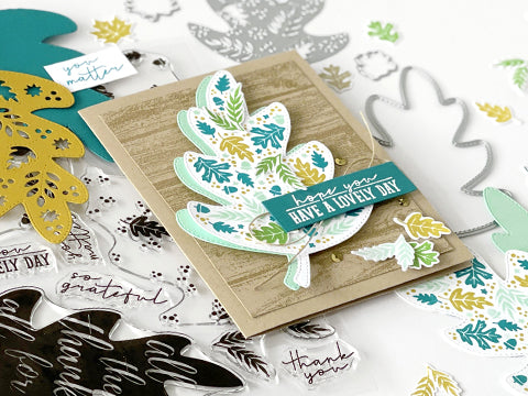 FEATURE FRIDAY: TRIPLE-STEP AUTUMN LEAF + MIX & MATCH EVERYDAY SENTIMENTS