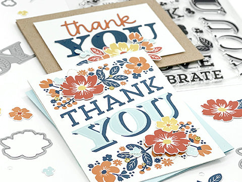 FEATURE FRIDAY: BLOOMS FOR YOU | STITCHED LEAVES CARD FRONT DIE