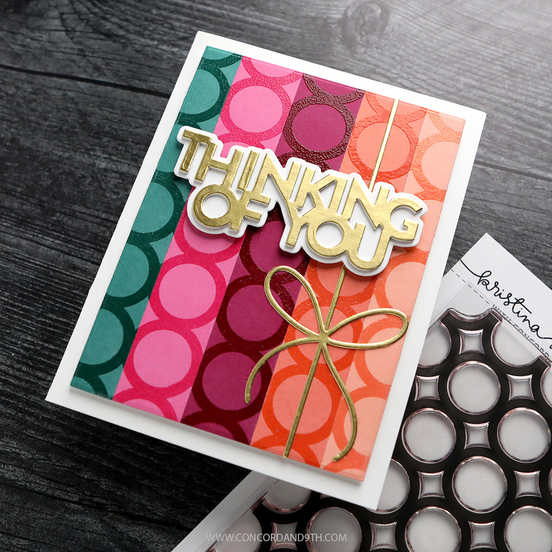 Bold Circles Background Stamp