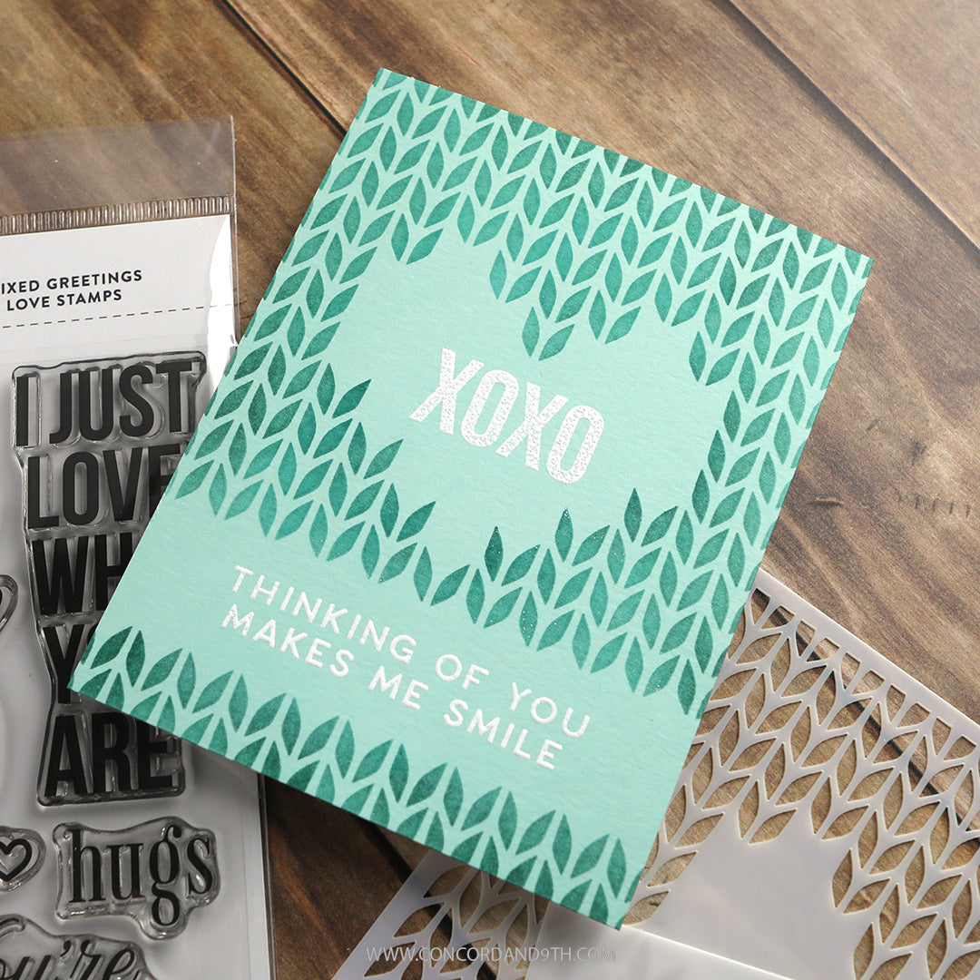 Knit With Love Stencil Pack