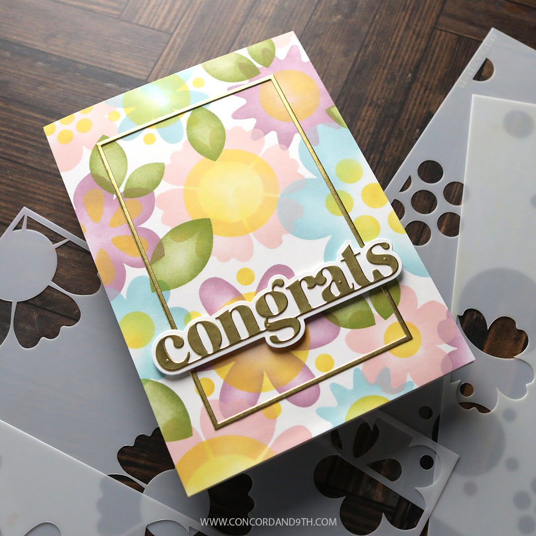 Blissful Blooms Stencil Pack