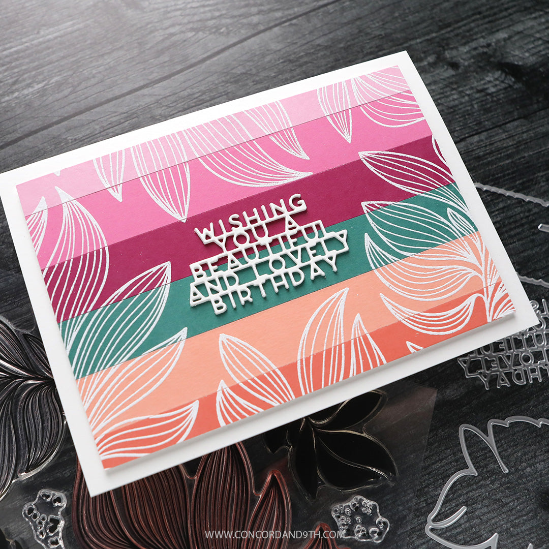 Long Line Leaves Stamp Set