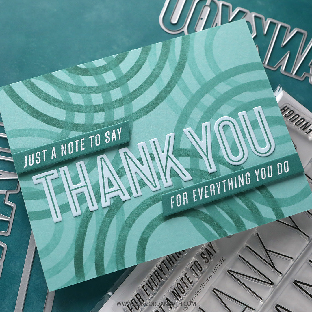 Thank You Words Stamp Set