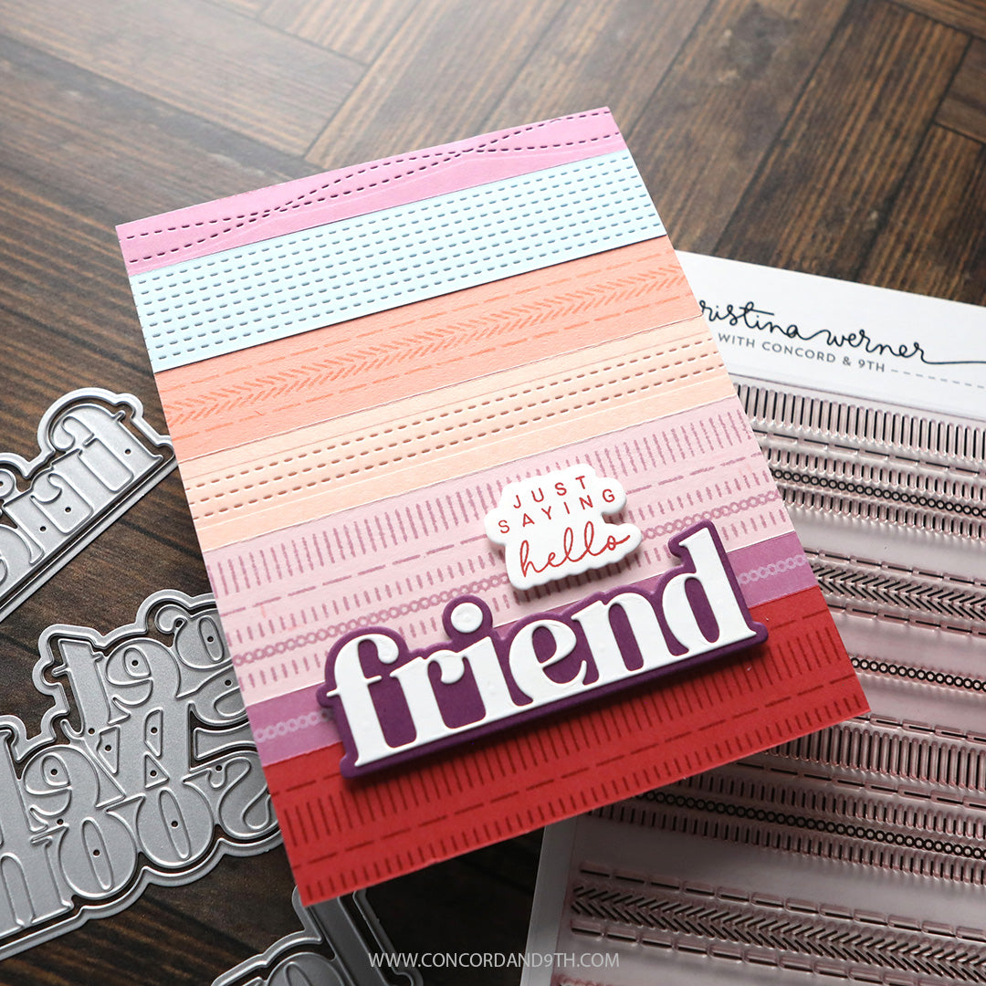 Country Ticking Background Stamp