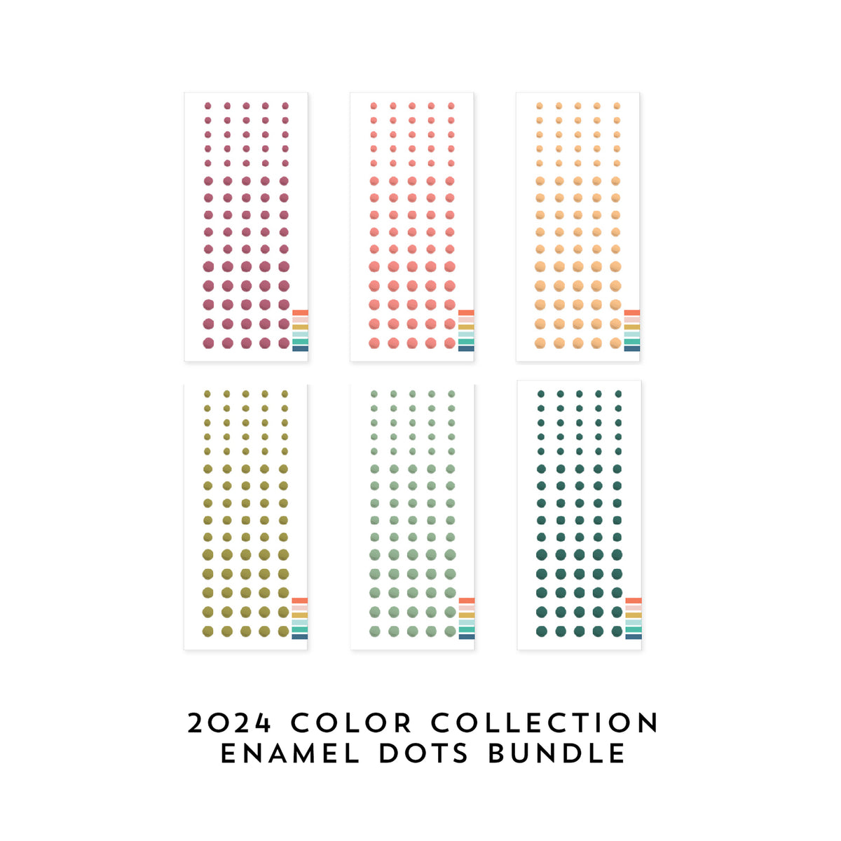 2024 Color Collection Enamel Dots Bundle (6 packs)
