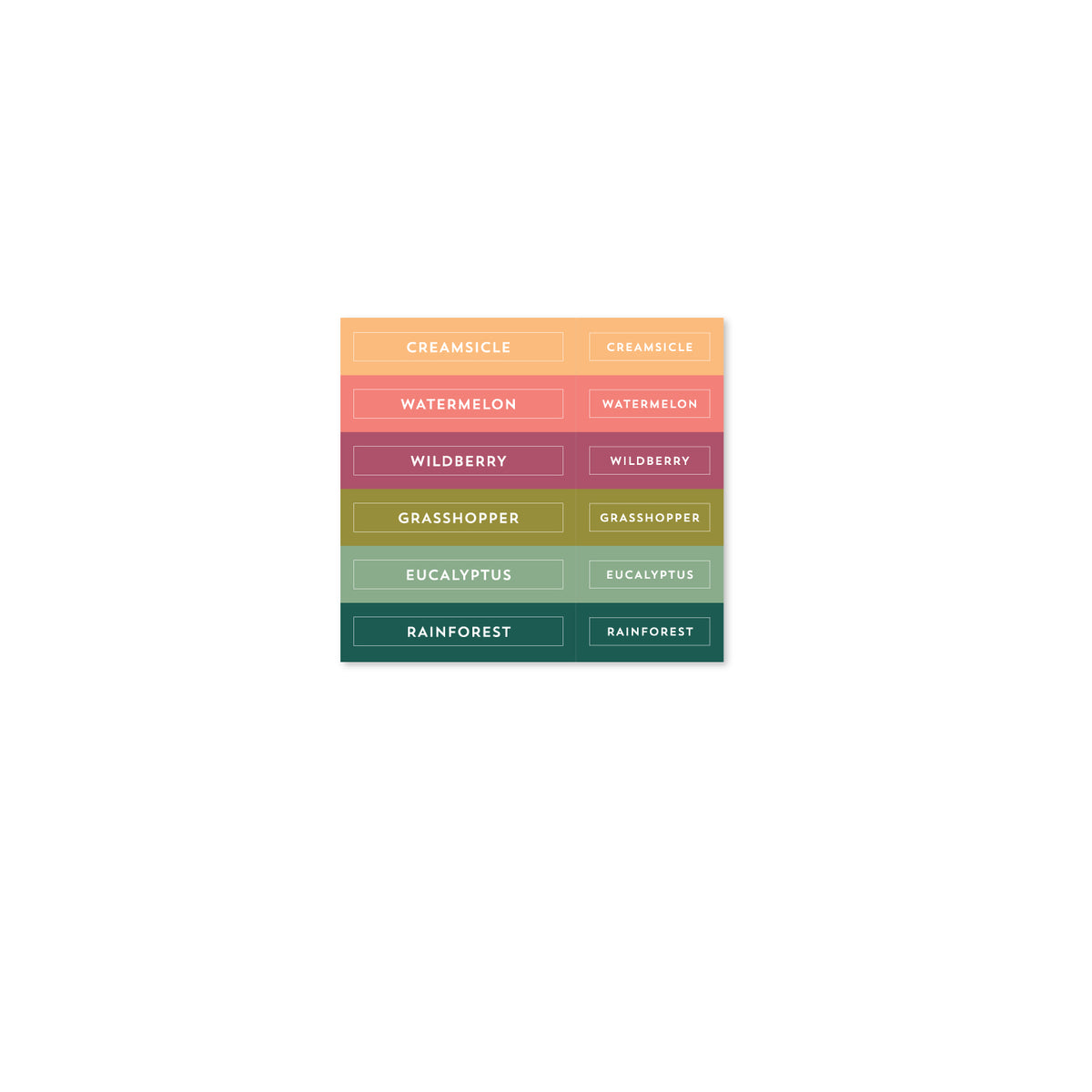 2024 Color Collection Ink Pad & Ink Cube Labels