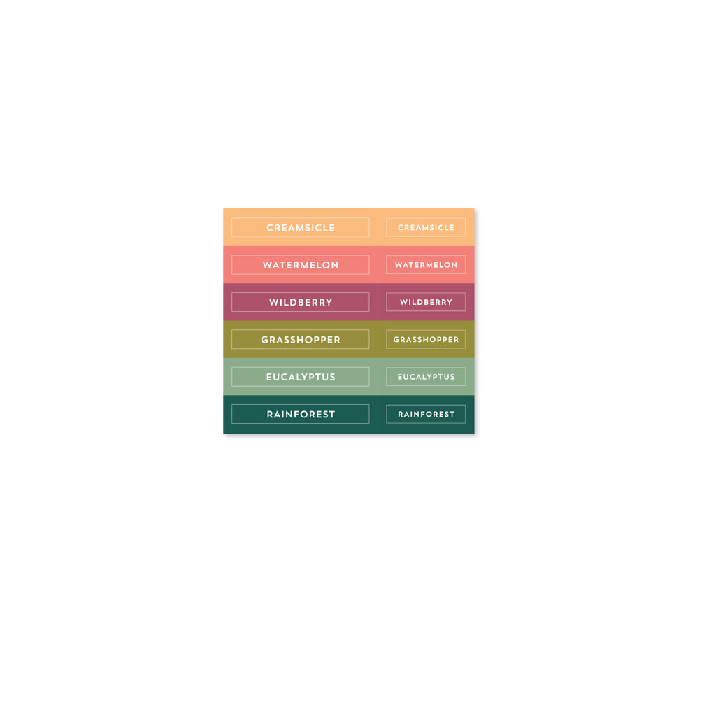 2024 Color Collection Ink Pad & Ink Cube Labels