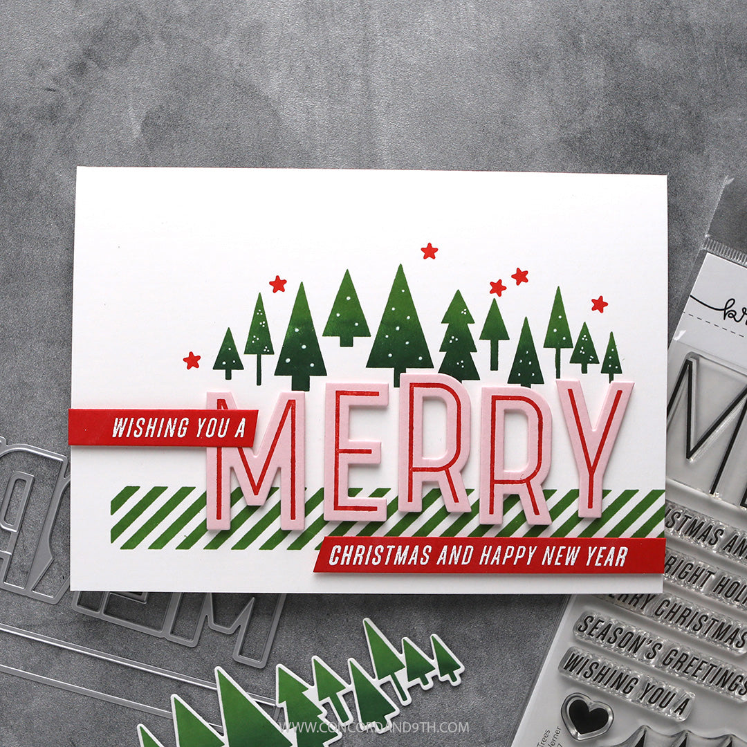 Merry Trees Stamp Set