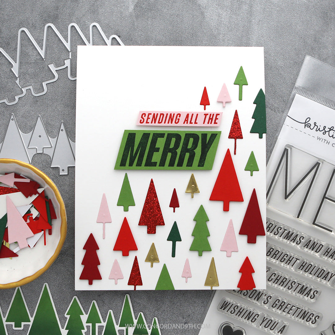 Merry Trees Stamp Set