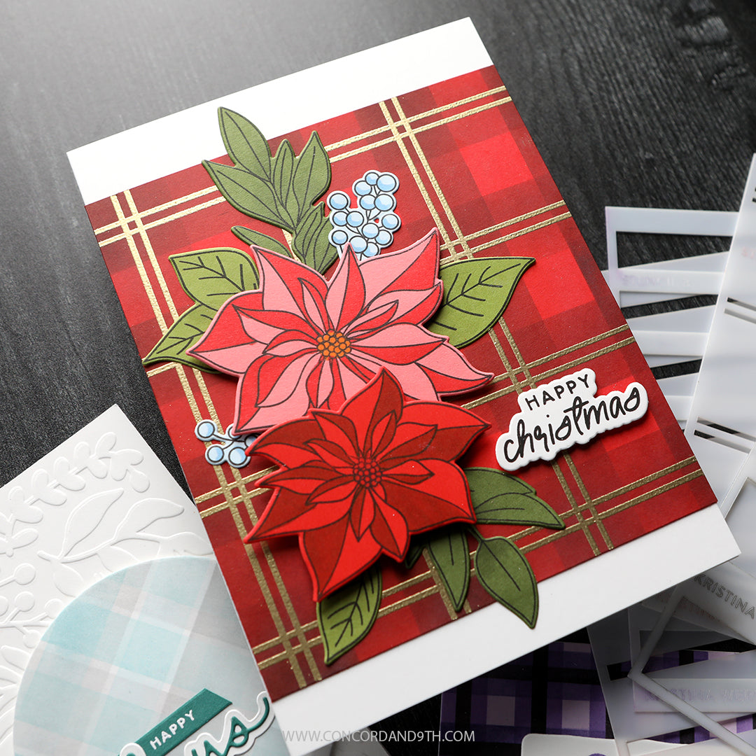 Pretty Poinsettias Stamp Set