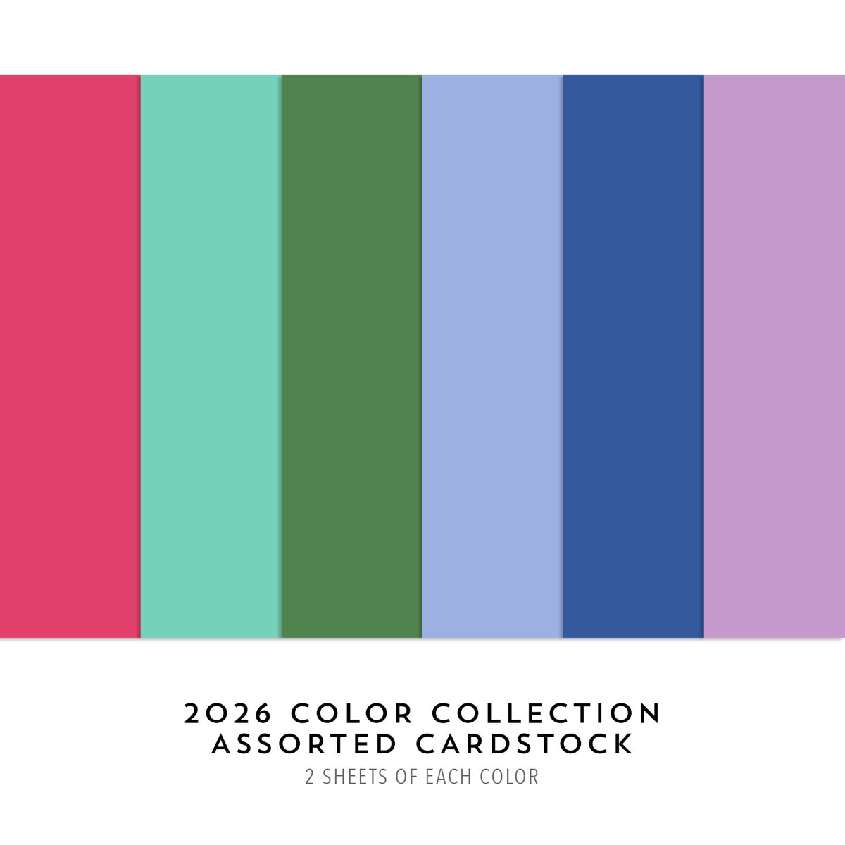 2026 Color Numbers 2026 Color Collection Assorted Cardstock Pack