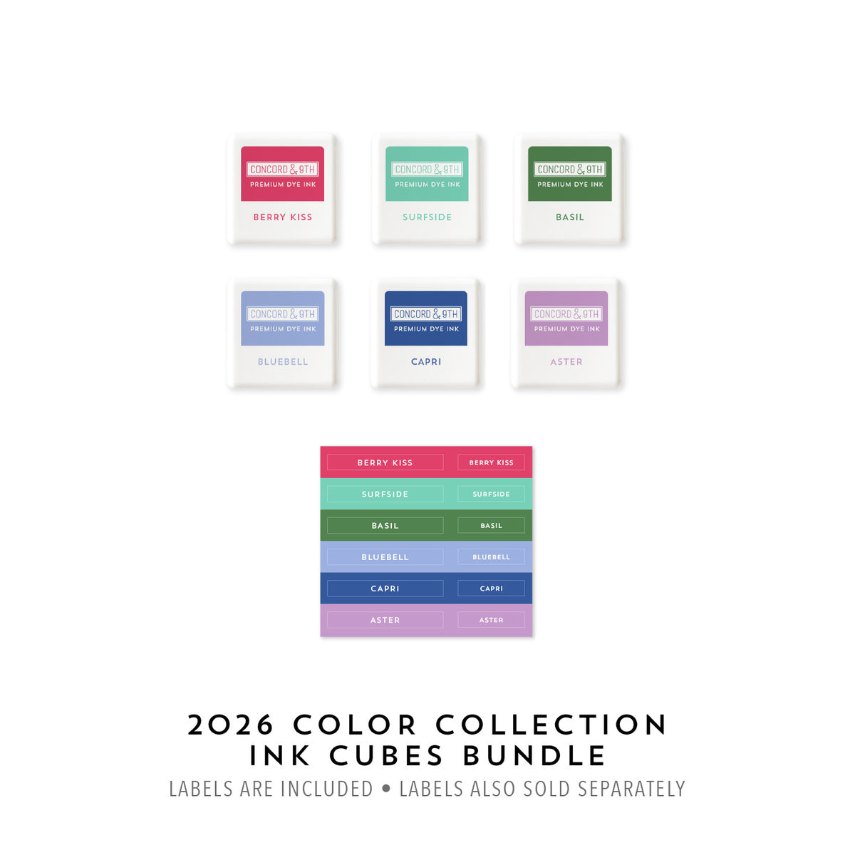 2026 Color Collection Ink Cubes Bundle