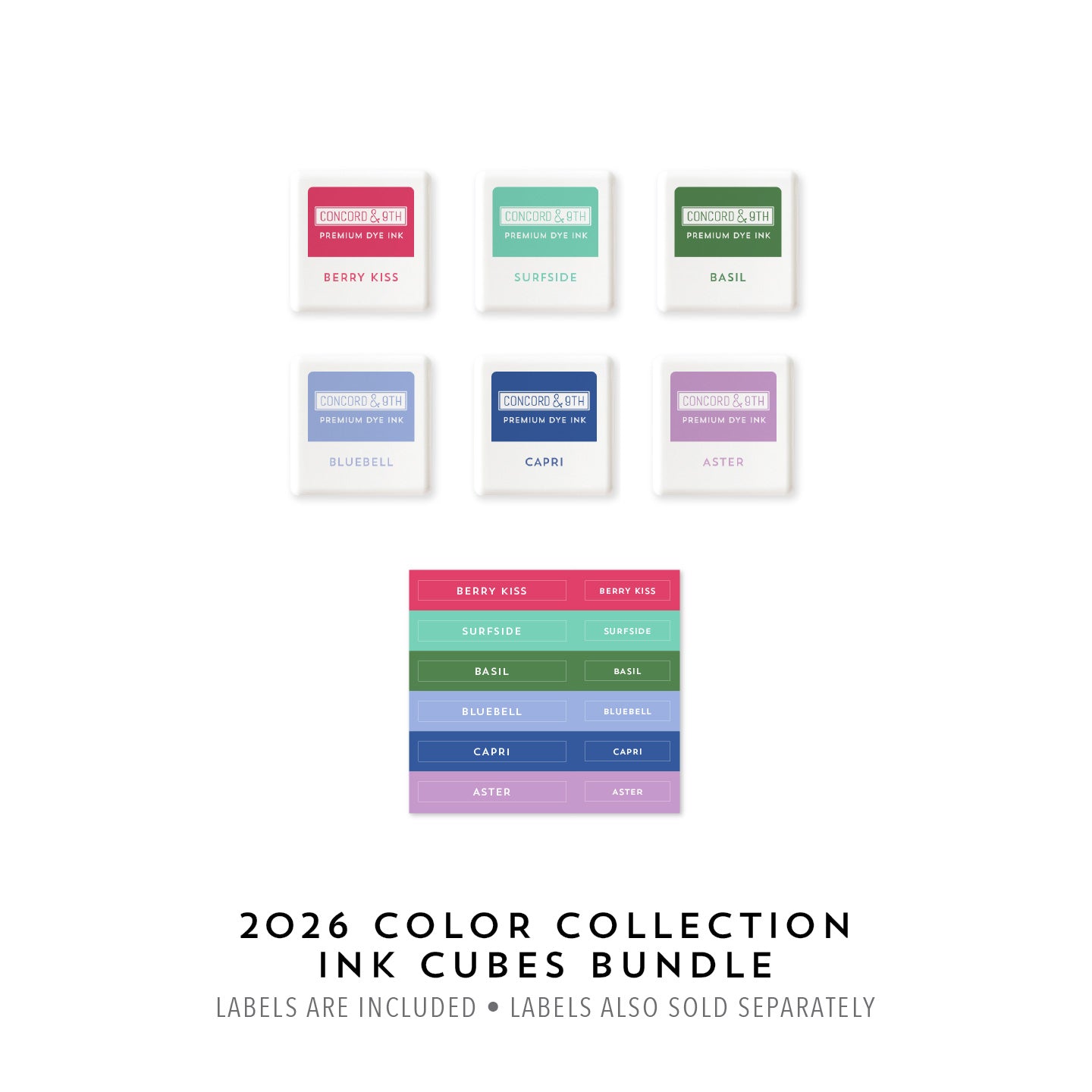 2026 Color Collection Ink Cubes Bundle