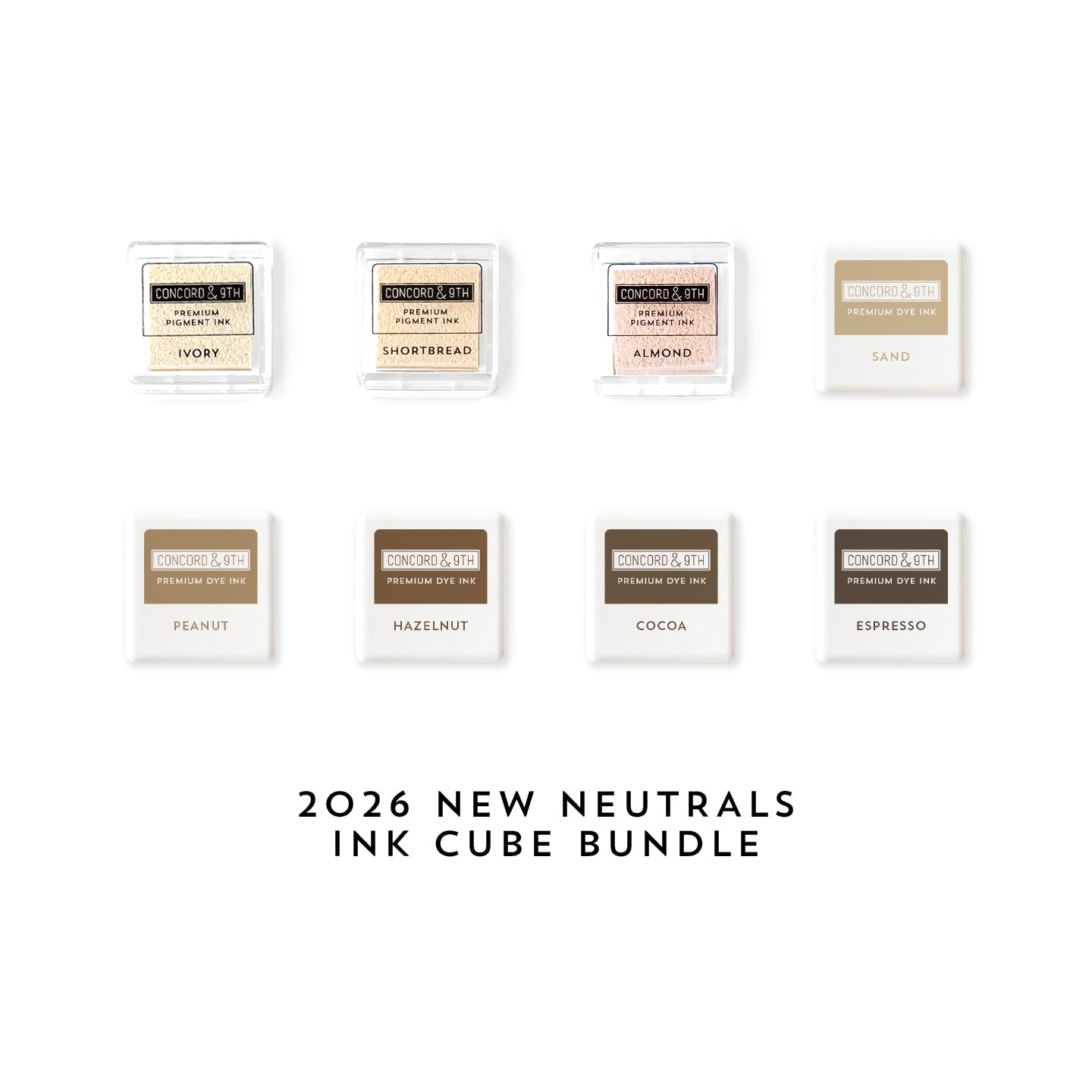 2026 New Neutrals Ink Cubes Bundle