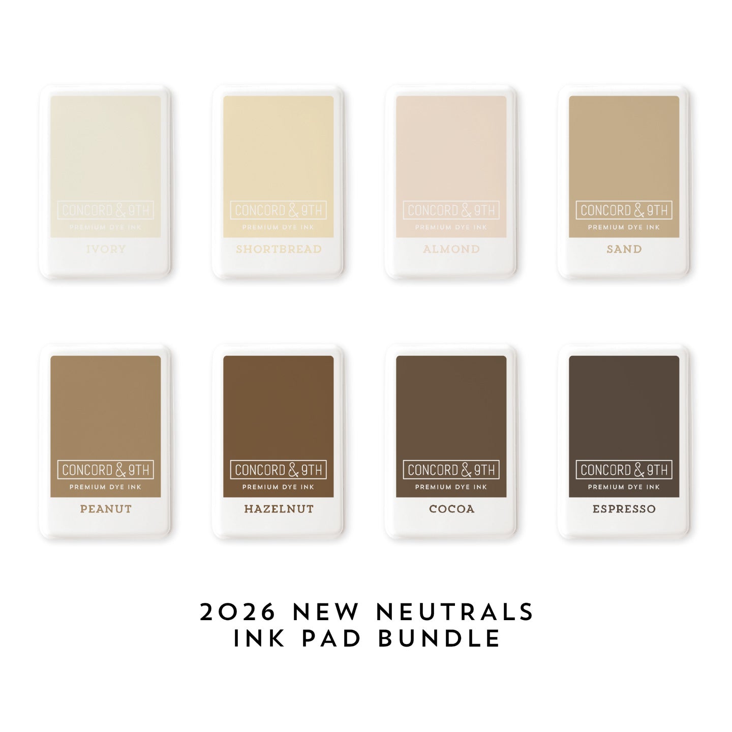 2026 New Neutrals Ink Pads Bundle