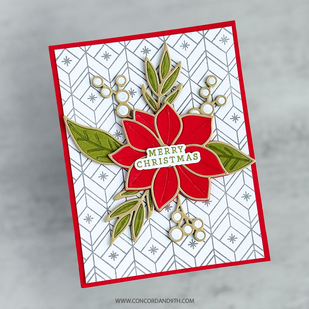 Poinsettia Inlay Dies