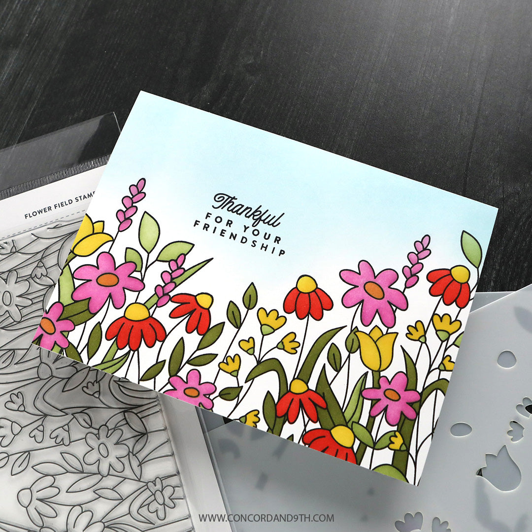 Flower Field Stamp Set