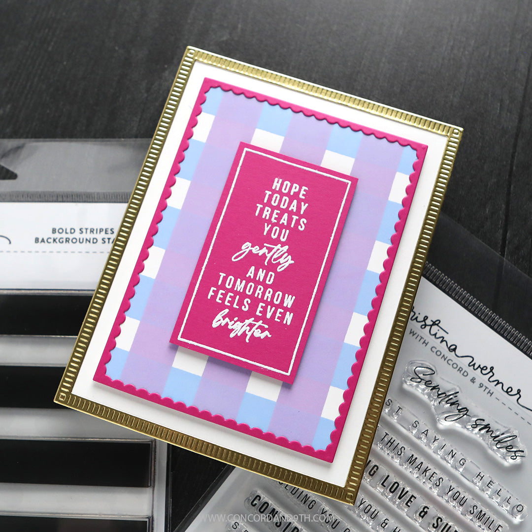 Bold Stripes Greetings Stamp Set