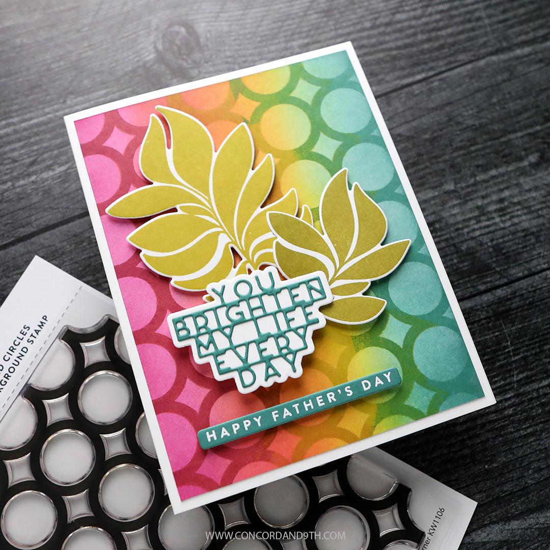 Bold Circles Background Stamp