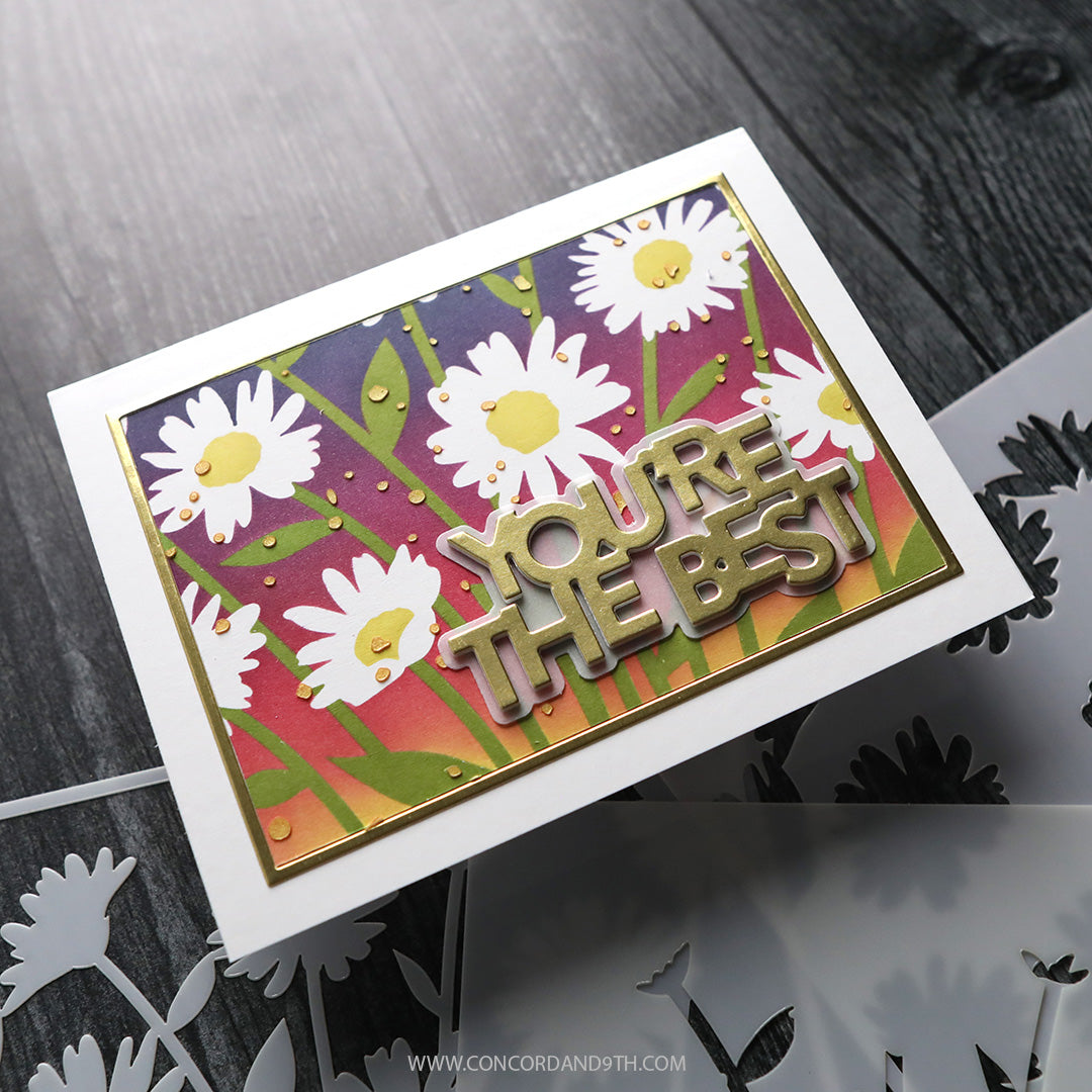 Daisy Bouquet Stencil Pack