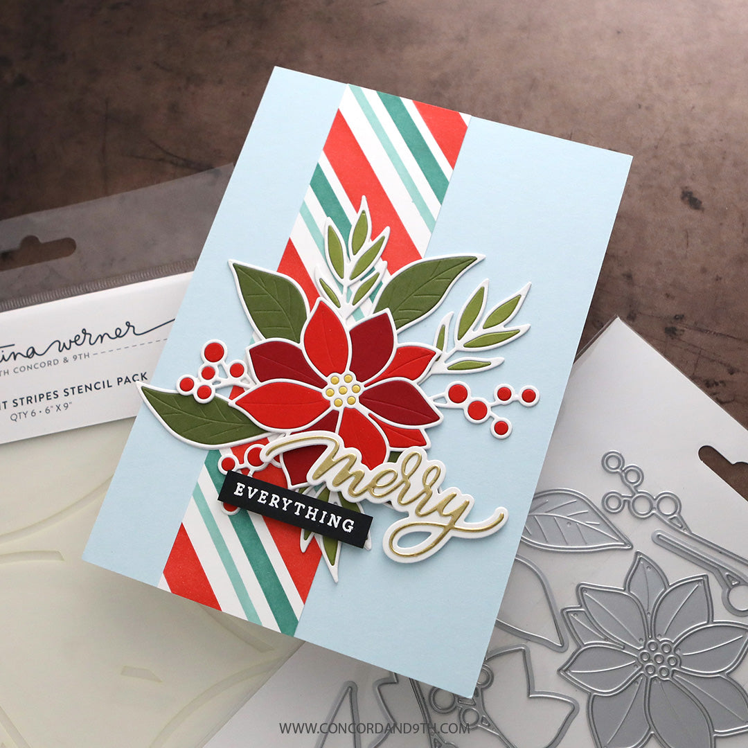 Peppermint Stripes Stencil Pack