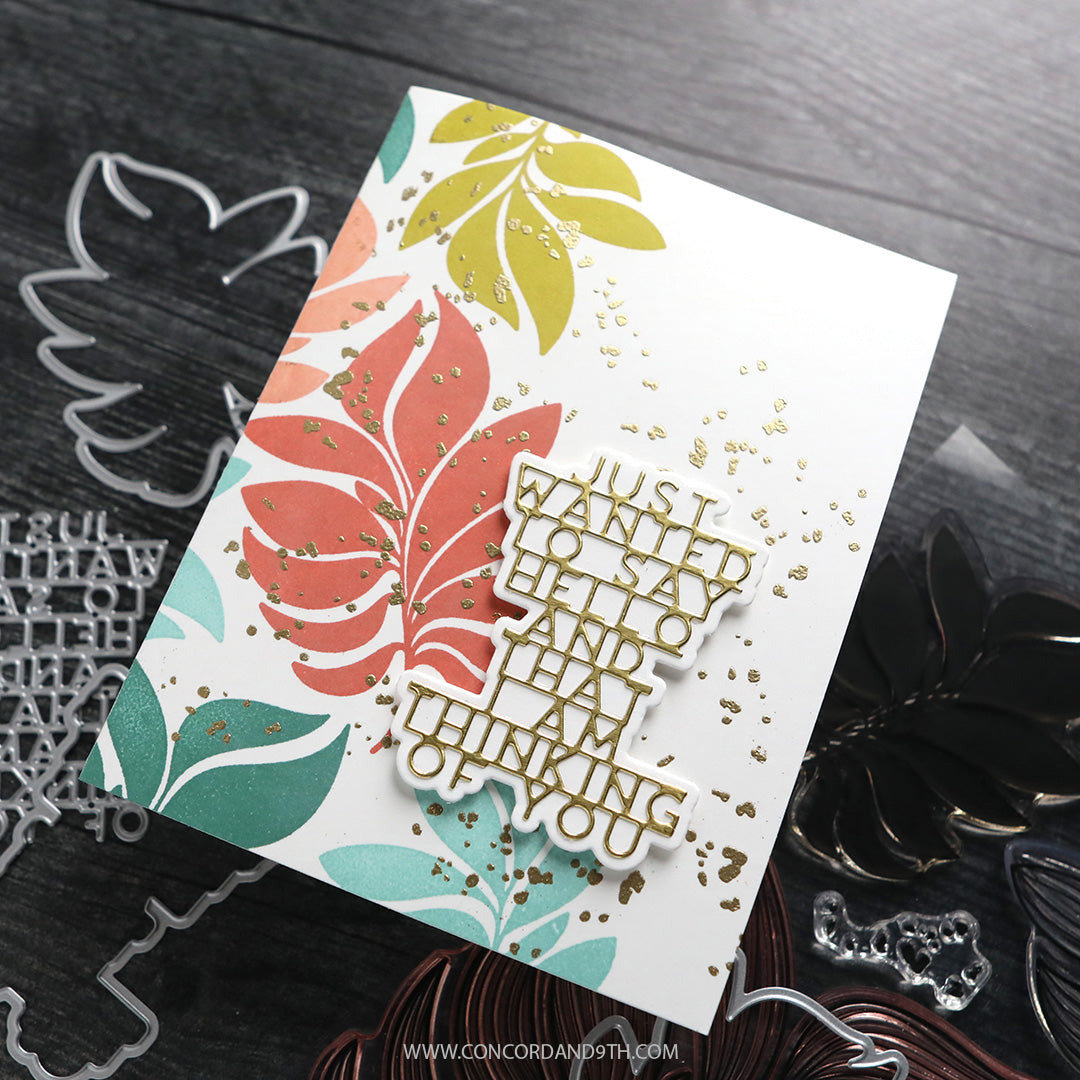Long Line Leaves Stamp Set