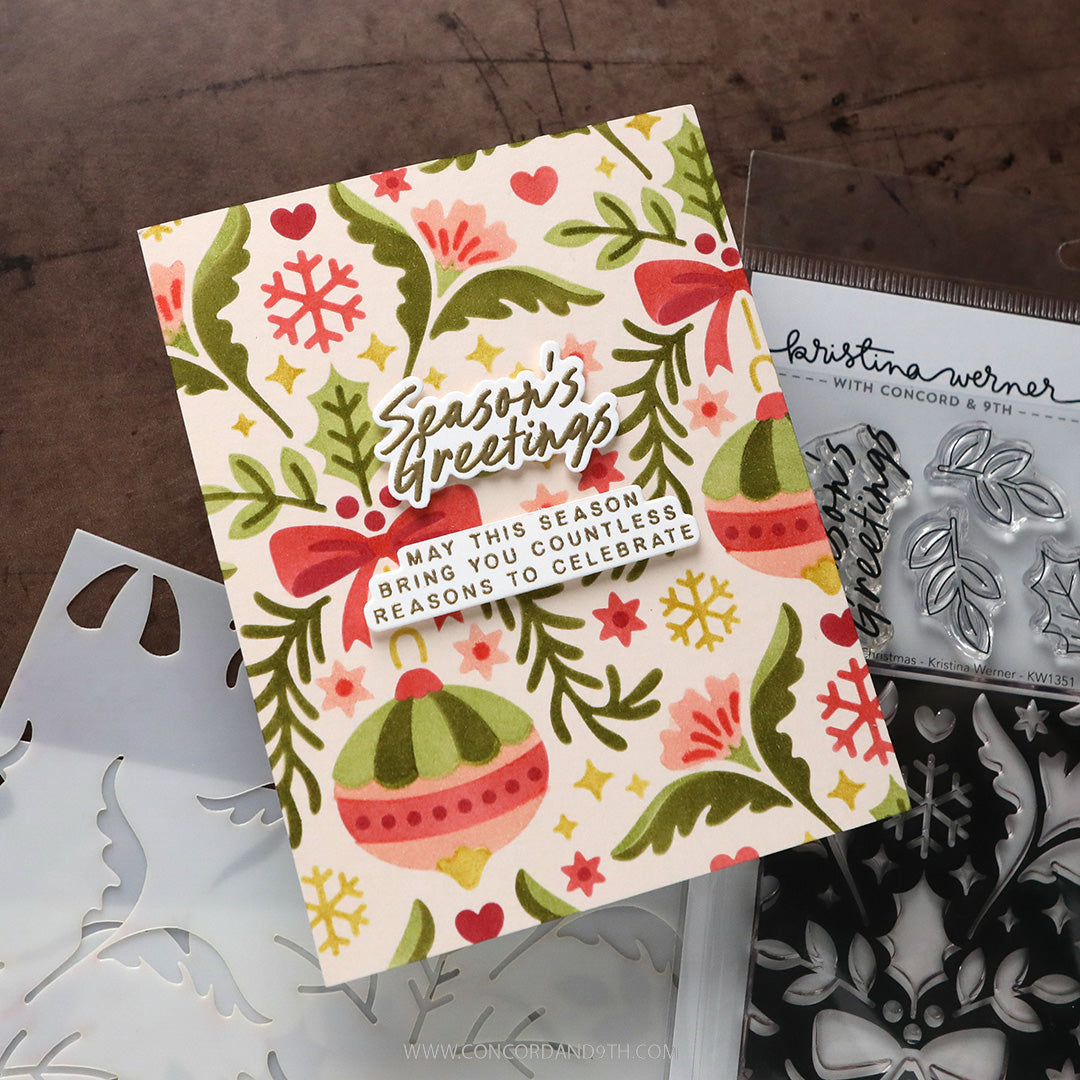 Ornamental Christmas Stencil Pack