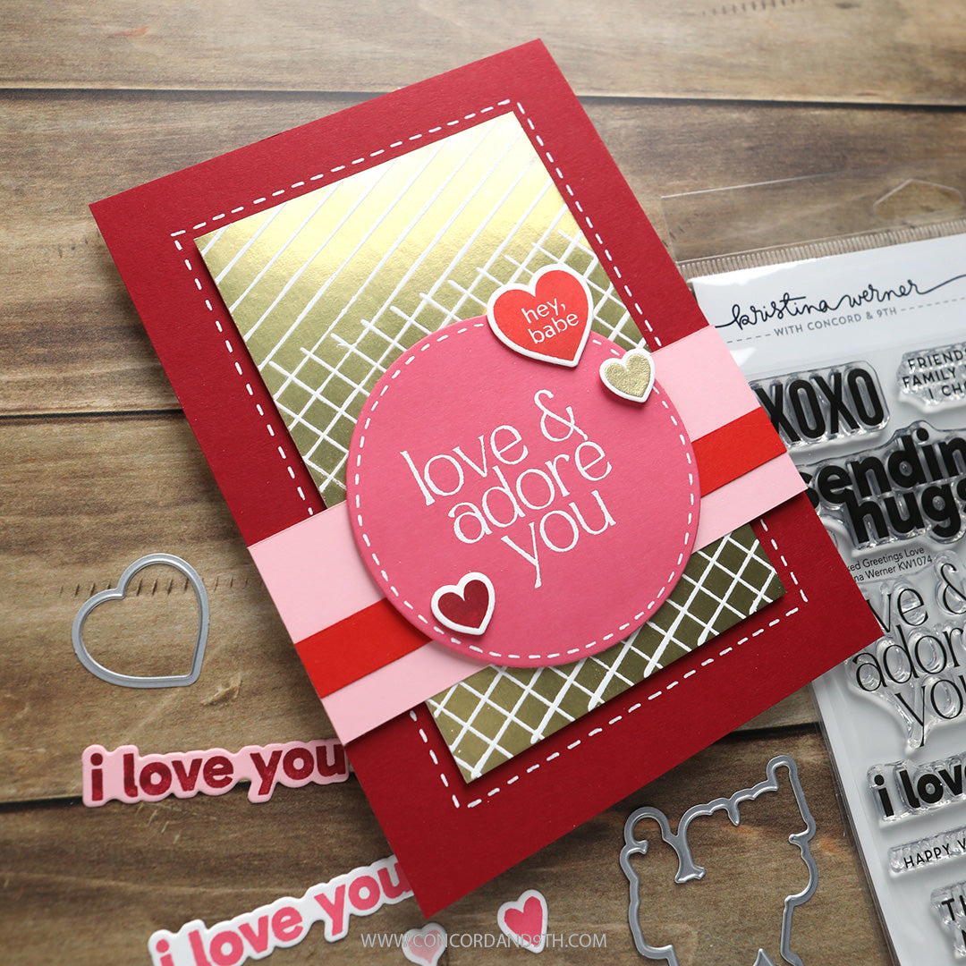 Mixed Greetings Love Stamp Set