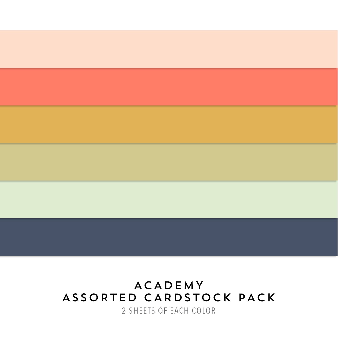Academy Assorted Cardstock Pack