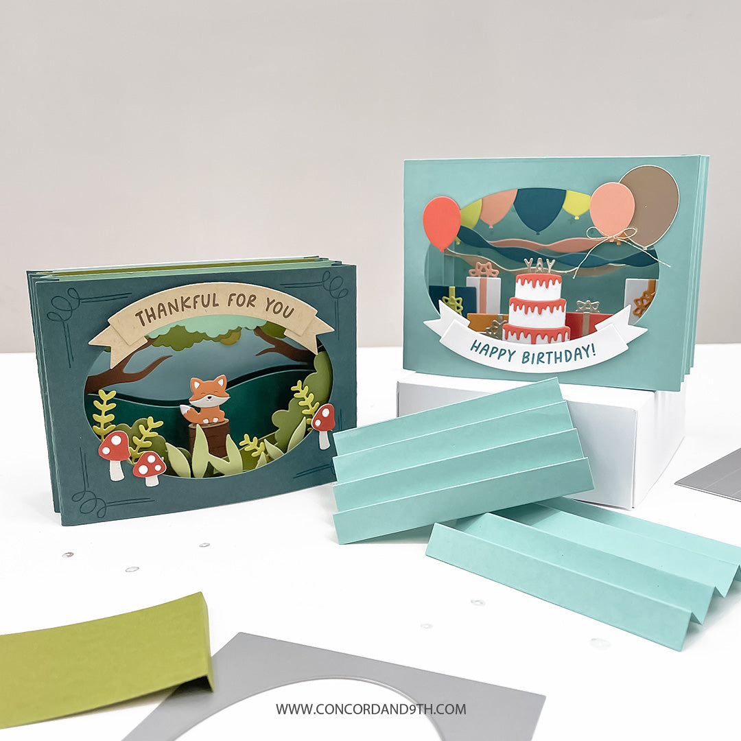 Accordion Card Base Dies