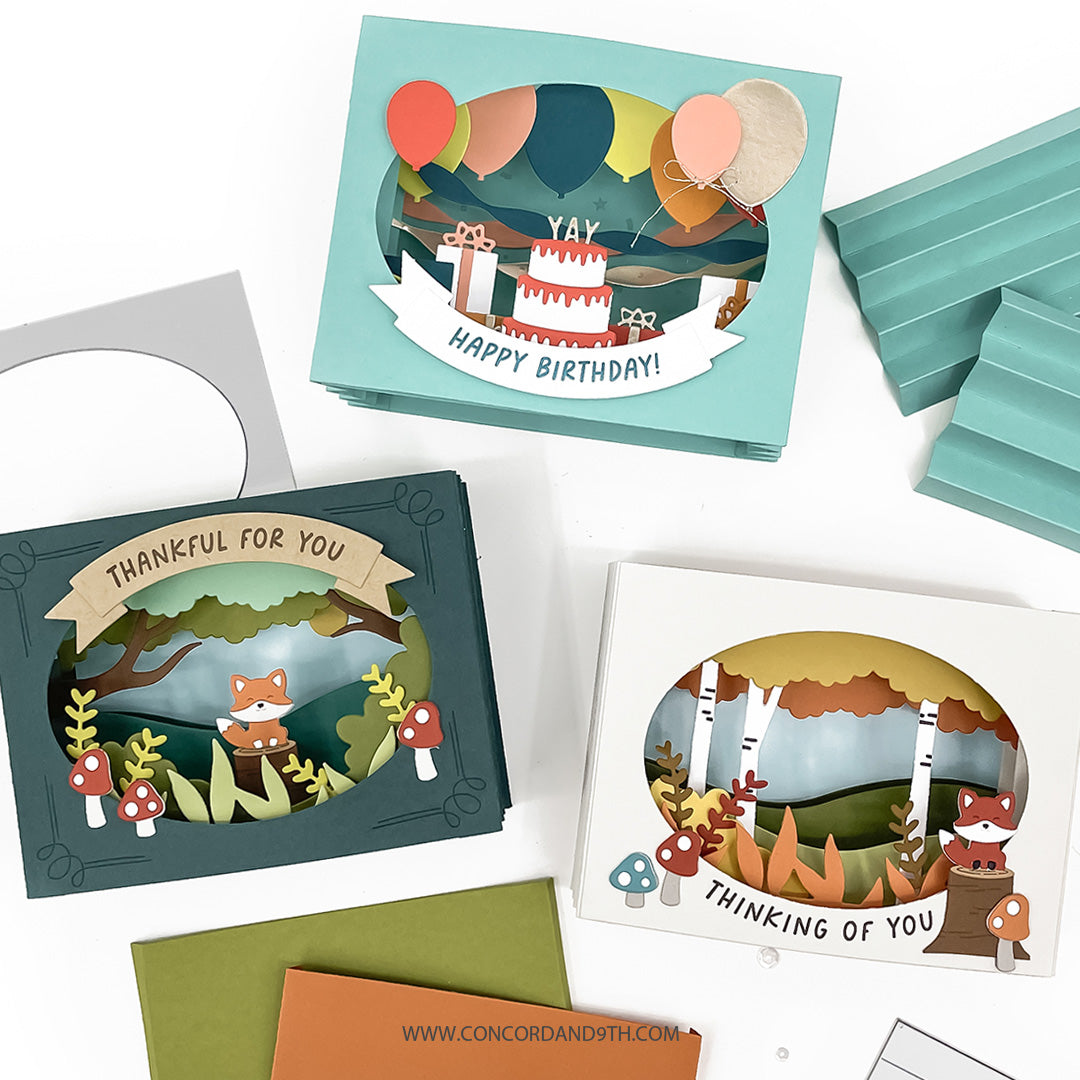 Accordion Card Base Dies