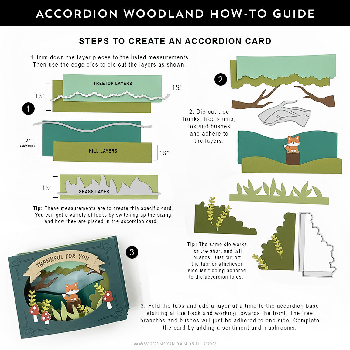 Accordion Woodland Dies